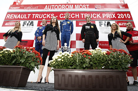 Race 3 podium med Dear Schilling på 1. pladsen.